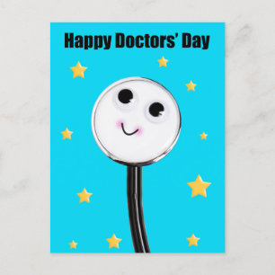 Happy Doctors Day Cute Stethoscoop met sterren Ho Feestdagenkaart
