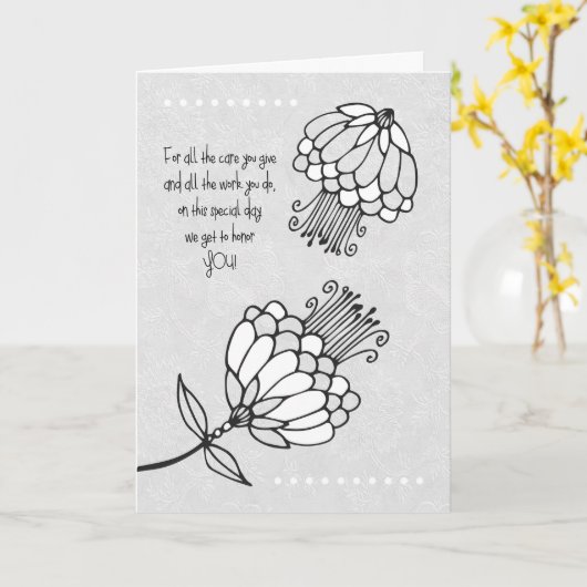 Happy Doctors Day Kaart (Gele Bloem)