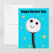 Happy Doctors Day Schattigee stethoscoop met sterr Feestdagenkaart (Voorkant / Achterkant)