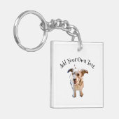 Happy Dog AcrylSleutelhanger Sleutelhanger (Voorkant Links)