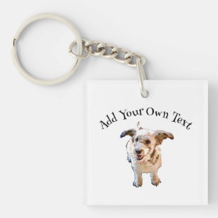 Happy Dog AcrylSleutelhanger Sleutelhanger