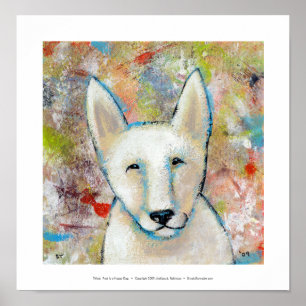 Happy dog art-schilderij - Fred leuke herder Poster