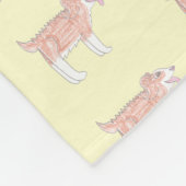 Happy Dog Baby Blanket (Small yellow) Fleece Deken (Hoek)