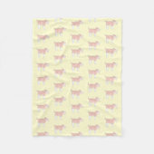 Happy Dog Baby Blanket (Small yellow) Fleece Deken (Voorkant)