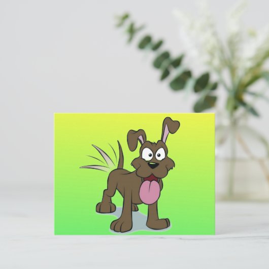 Happy Dog Briefkaart (Staand voorkant)