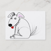 Happy dog cartoon visitekaartje (Achterkant)