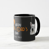 Happy Dog Dad's Day met Oranje ballonnen en Puppie Mok (Voorkant rechts)