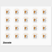 Happy Dog Day Stickers - Schattige Paw Print Party (Vel)