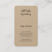 - Happy Dog - Dog Walking Visitekaartje (Achterkant)