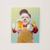 Happy Dog Drink Beer Legpuzzel (Verticaal)