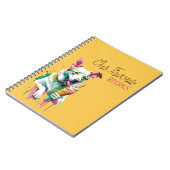 Happy Dog eating an ice-cream Notitieboek (Linkerzijde)