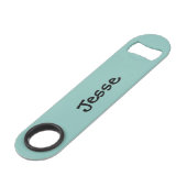 Happy Dog eating an ice-cream Speed Flessenopener (Achterkant Gekanteld)