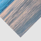 Happy Dog en Reflectie op het strand bij zonsonder Tissuepapier (Detail)