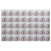Happy Dog Face Printed Fabric Stof (Fat Quarter)