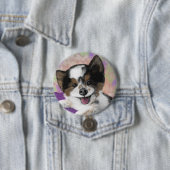 Happy Dog Face Ronde Button 7,6 Cm (In situ)