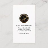 Happy Dog Family Huisdier Sitter Visitekaartje (Achterkant)