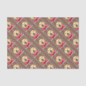 Happy Dog Feestdagen Tissuepapier (Voorkant)