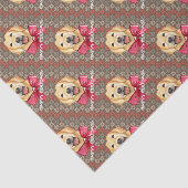 Happy Dog Feestdagen Tissuepapier (Detail)