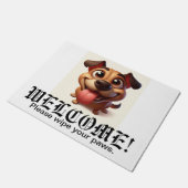 Happy Dog Funny Welkom Mat (Schuin)