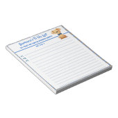 Happy Dog gepersonaliseerd om lijstplanner te doen Notitieblok (Schuin)