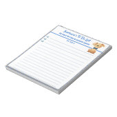 Happy Dog gepersonaliseerd om lijstplanner te doen Notitieblok (Linkerzijde)