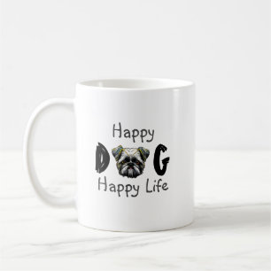 Happy Dog Happy Life Koffiemok