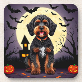 Happy Dog in het Halloween thema Bier Onderzetter