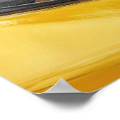 Happy Dog in Yellow Car Art Print (Hoek)