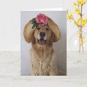 Happy Dog. Kaart (Gele Bloem)