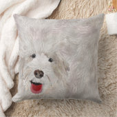 Happy Dog, Labradoedle glimlachen Kussen (Deken)