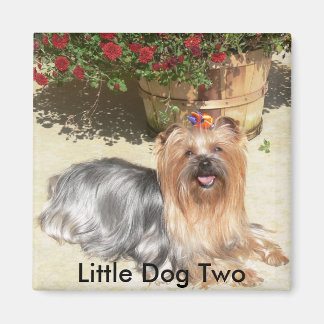 Happy dog, Little Dog Two - Gepersonaliseerd Magneet