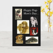 Happy Dog-Mam's Day Kaart (Gele Bloem)