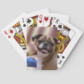 Happy Dog met Speelgoed Pokerkaarten (Achterkant)
