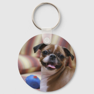 Happy Dog met Speelgoed Sleutelhanger