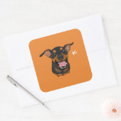 Happy Dog Min Pin Miniatuur Pinscher Sticker (Envelop)