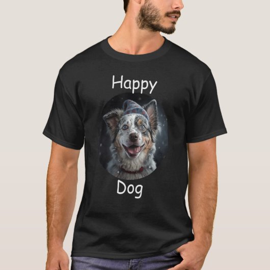 Happy Dog - Mini Ausie T-shirt (Voorkant)
