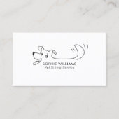 Happy Dog Modern Pet Sitting Service Training Visitekaartje (Voorkant)