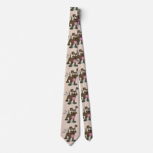 Happy Dog Necktie Stropdas (Voorkant)