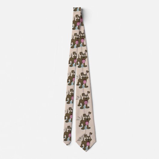 Happy Dog Necktie Stropdas (Achterkant)