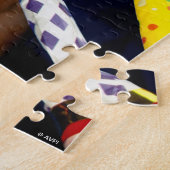 Happy Dog Party Blowers Legpuzzel (Zijkant)