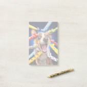 Happy Dog Party Blowers Post-it® Notes (Op bureau)