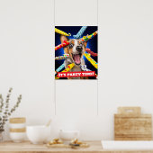 Happy Dog Party Blowers Poster (Keuken)