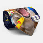 Happy Dog Party Blowers Stropdas (Opgerold)