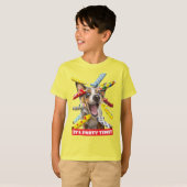 Happy Dog Party Blowers T-shirt (Voorkant volledig)
