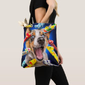 Happy Dog Party Blowers Tote Bag (Dichtbij)