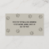 Happy Dog Pet Care Afspraak Herinnering Visitekaartje (Achterkant)