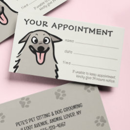 Happy Dog Pet Care Afspraak Herinnering Visitekaartje