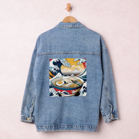Happy Dog Portrait Denim Jacket (Hangar)