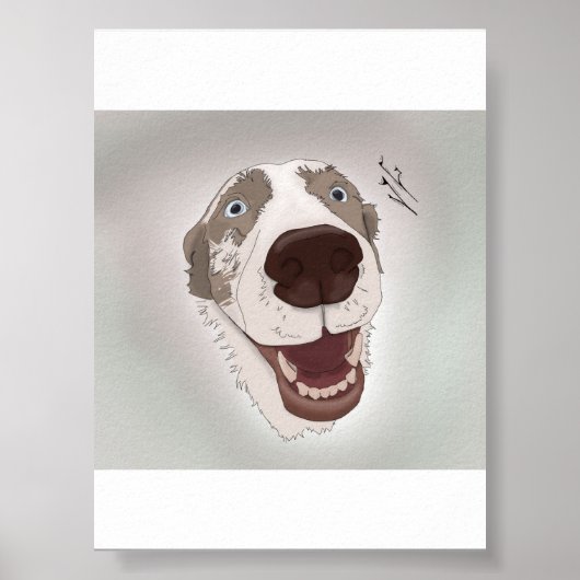 Happy Dog Poster (Voorkant)