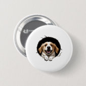 Happy dog ronde button 5,7 cm (Voorkant /achterkant)